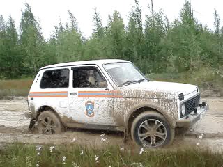 a small test drive niva